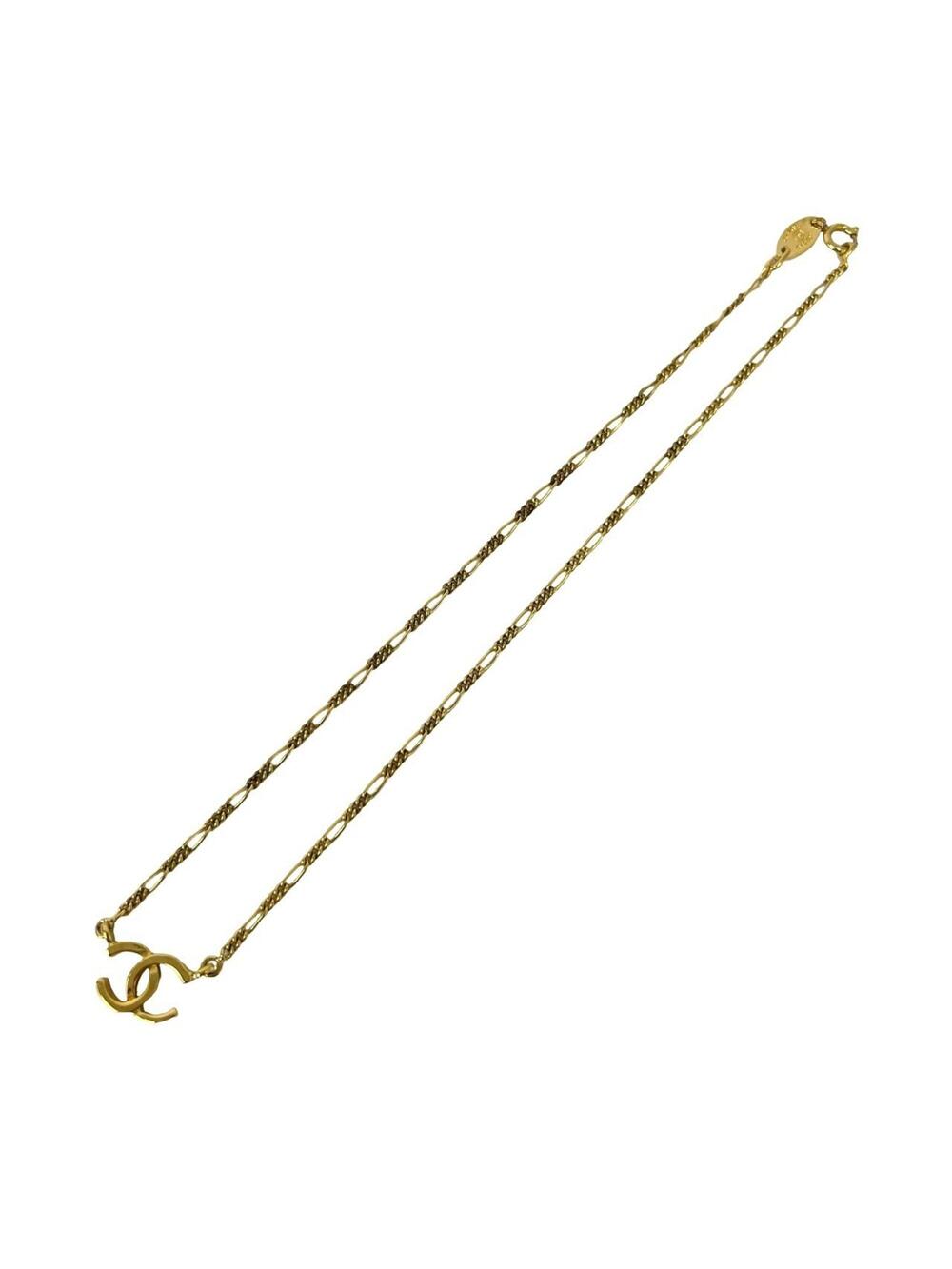 Chanel Cc Logo Pendant Necklace Metal #371537C97B